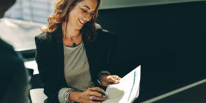 woman working on paperwork