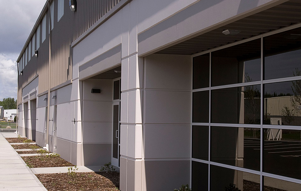 Façade of office building
