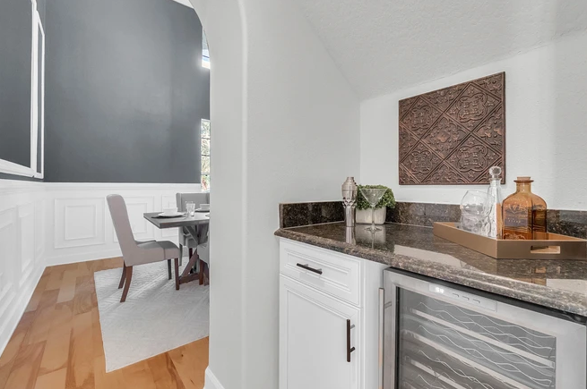 small bar off dining room