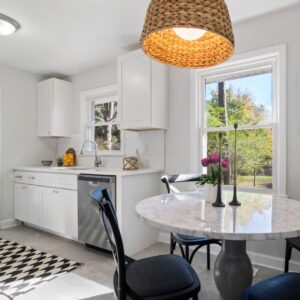 small renovated galley kitchen